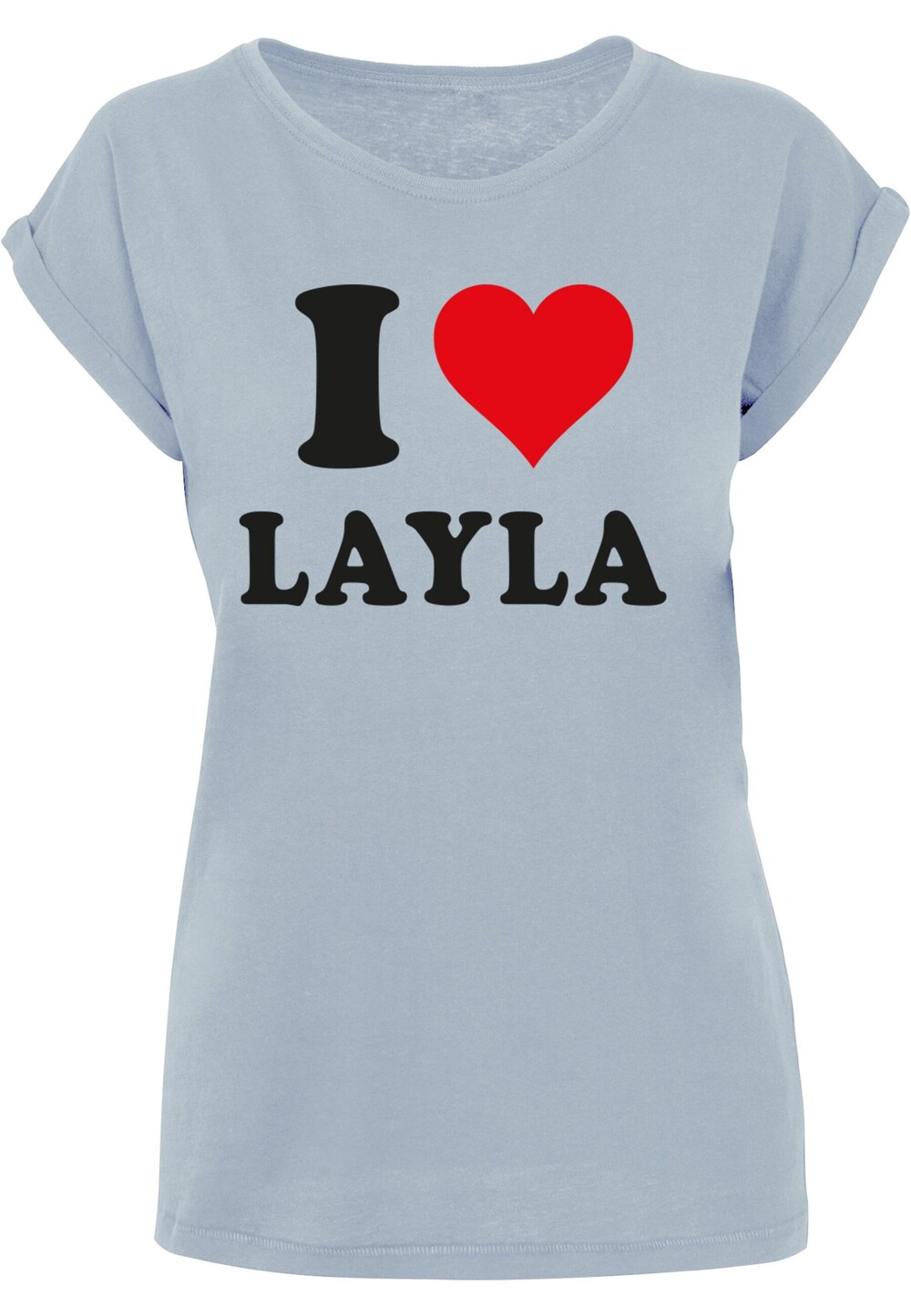 Рубашка Merchcode I Love Layla, синий