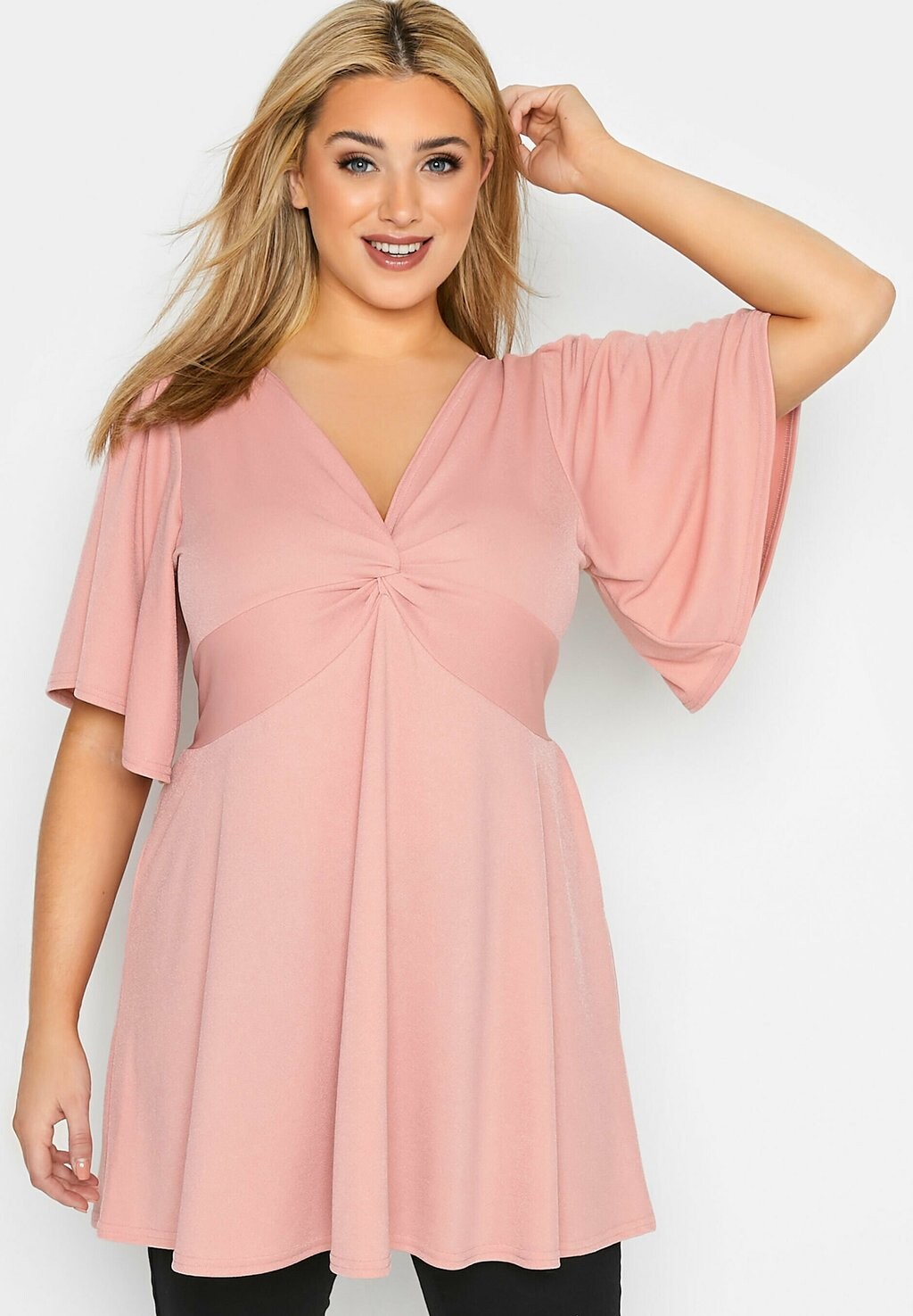 

Туника Yours Clothing, розовый
