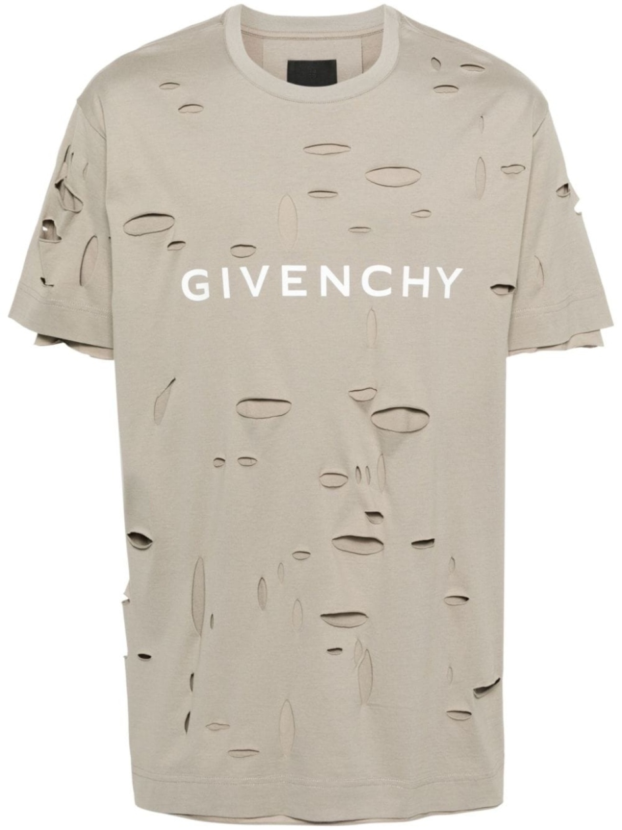 

Футболка с вырезами Givenchy, бежевый