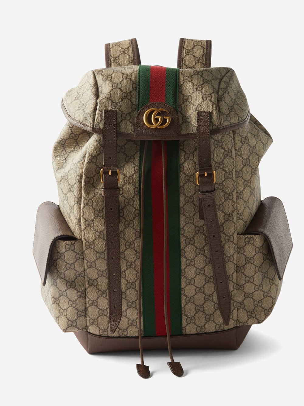 

Парусиновый рюкзак ophidia gg-supreme Gucci, бежевый