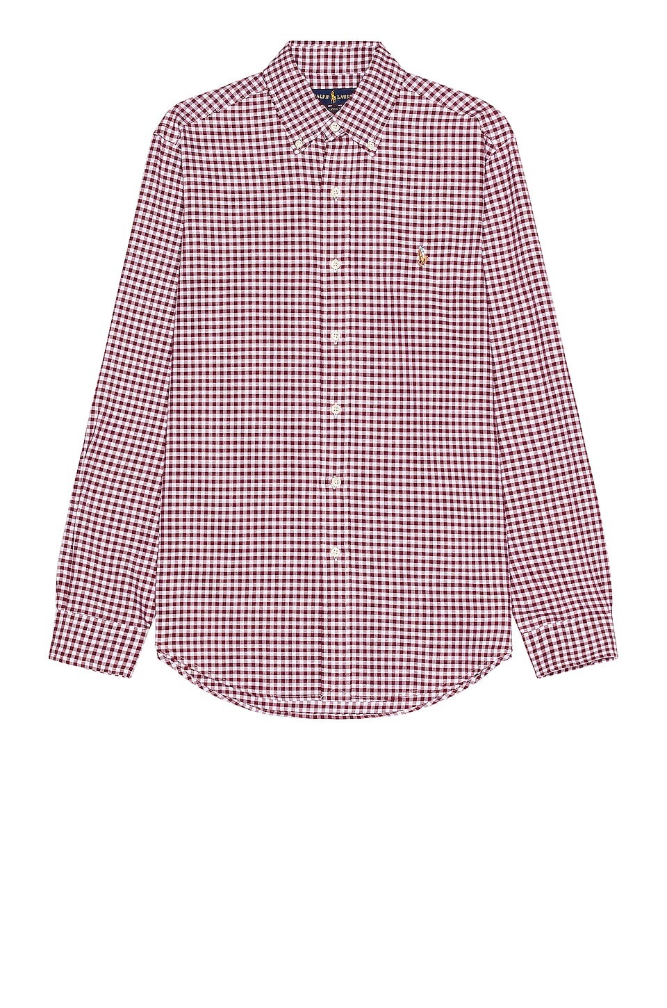 

Рубашка Polo Ralph Lauren Oxford Long Sleeve, цвет Wine & White