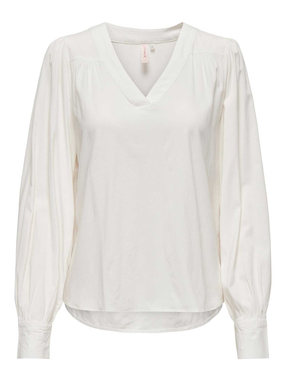 

Рубашка Only ONLELLA LS V-NECK TOP WVN, белый