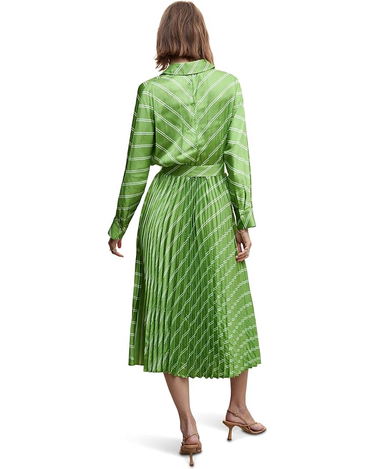Платье MANGO Galo Dress, зеленый