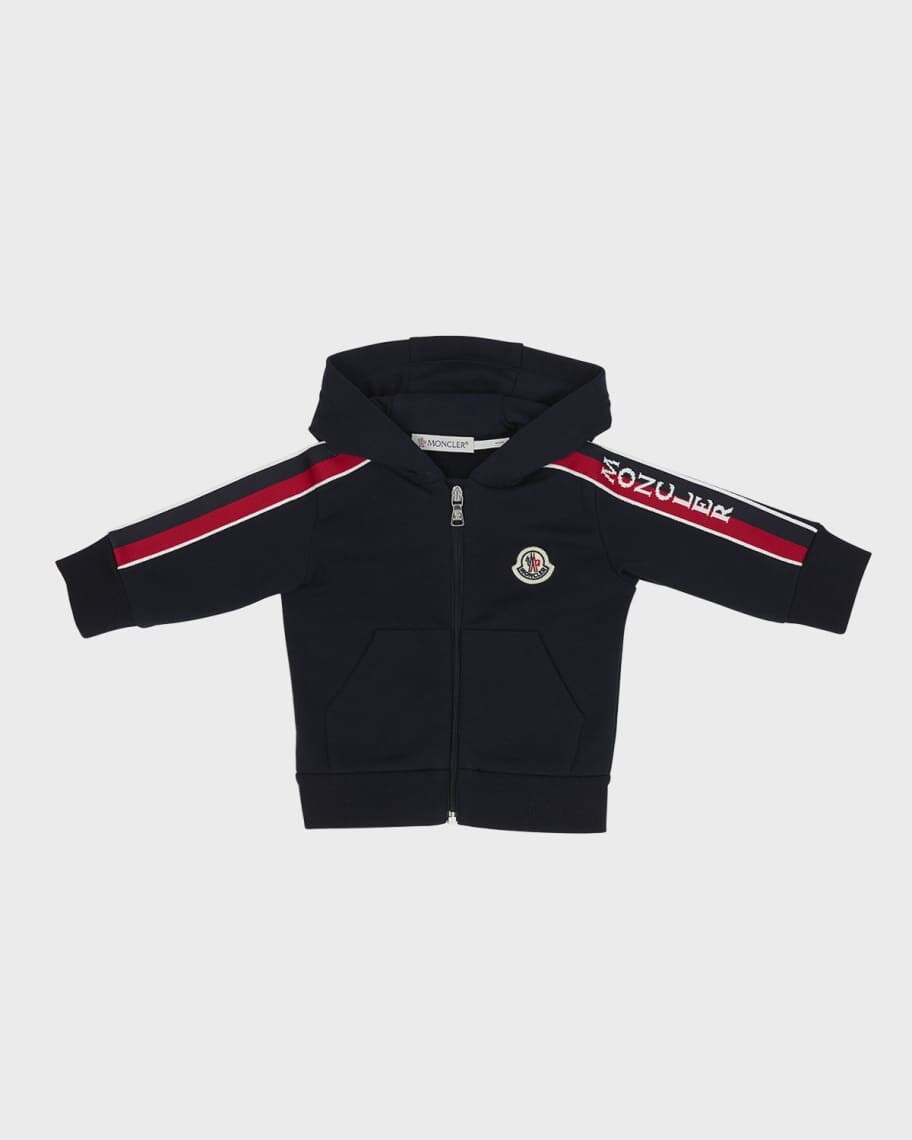Полосатая толстовка с логотипом для мальчика, размер 6M-3 Moncler