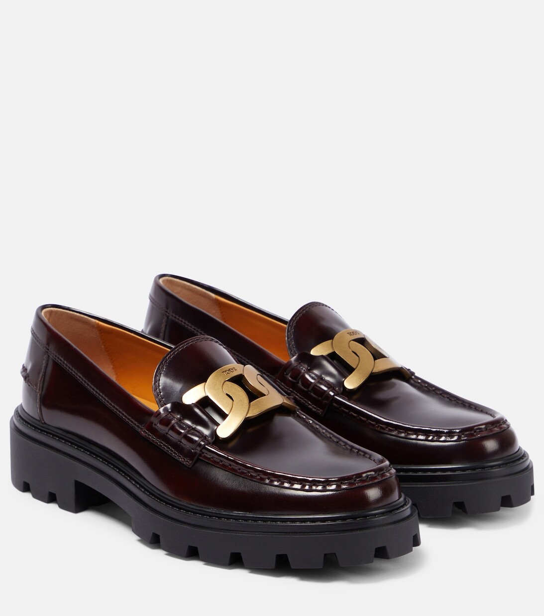 

Лоферы Kate из лакированной кожи Tod's, коричневый