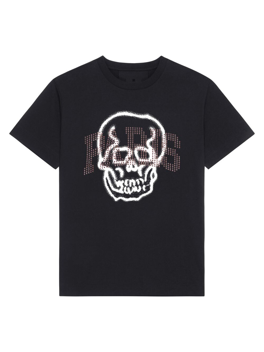 

Футболка оверсайз Skull из хлопка со стразами Givenchy, черный