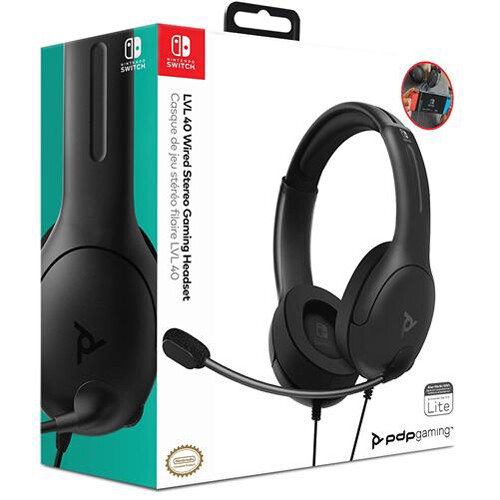 

Видеоигра Lvl 40 Black Headset – Nintendo Switch