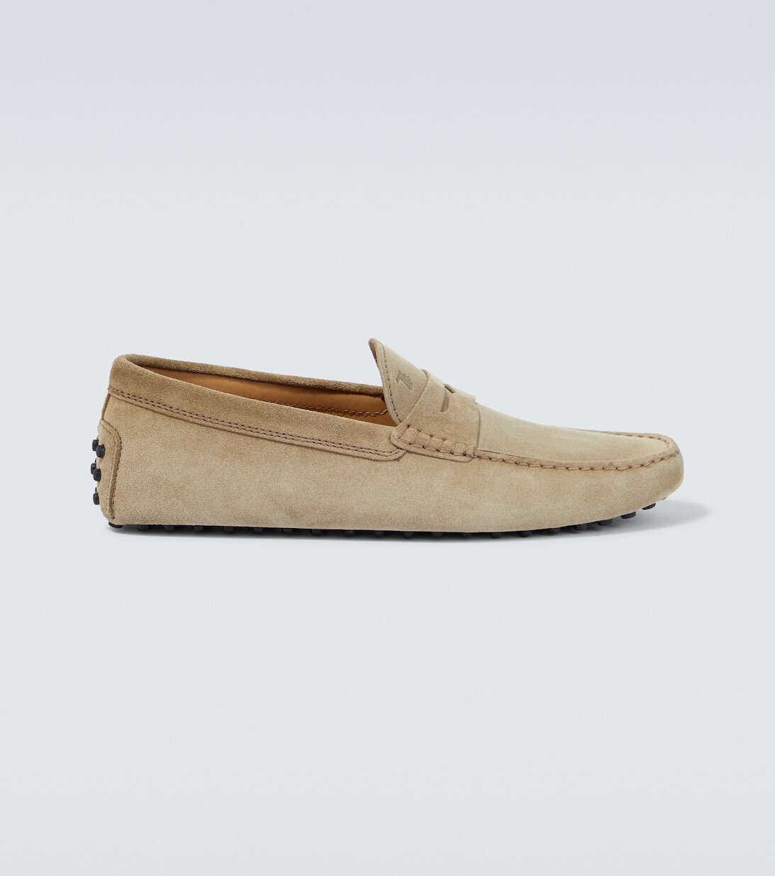 

Замшевые мокасины Gommino Tod's, бежевый