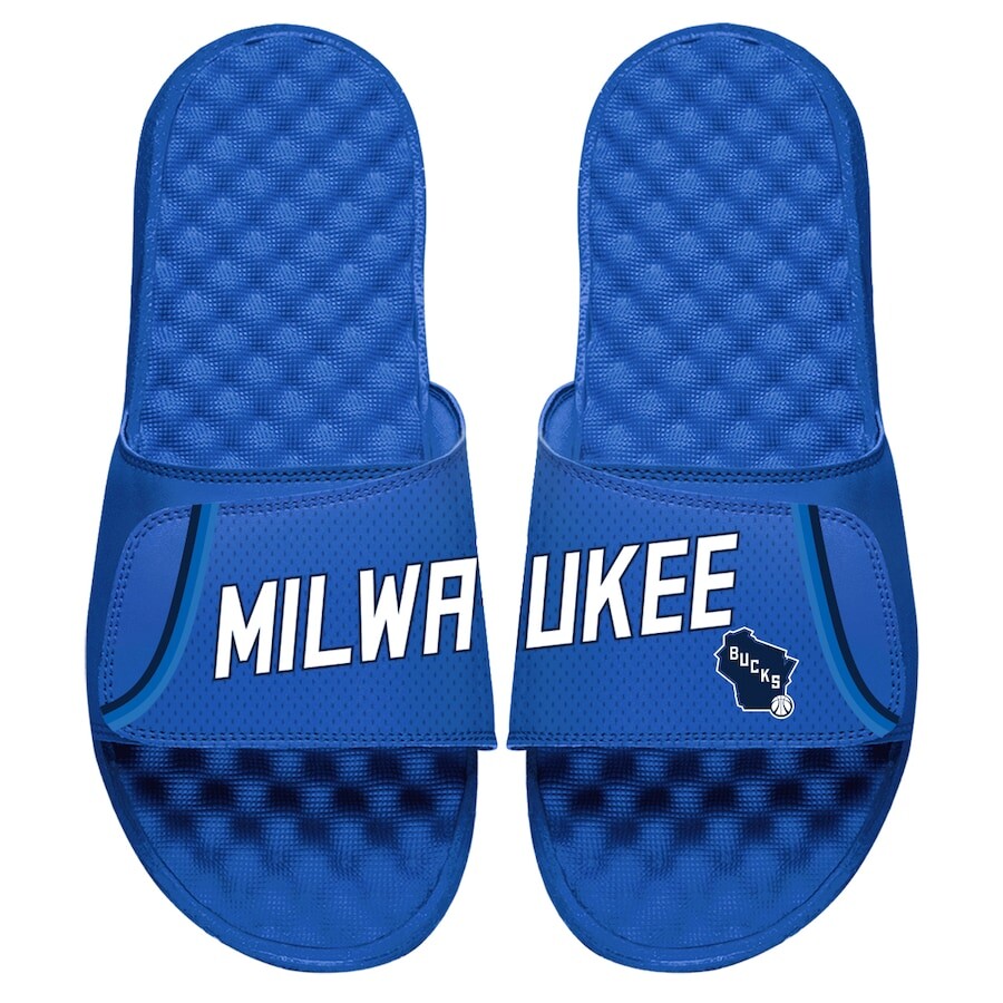 

Шлепанцы ISlide Milwaukee Bucks, роял