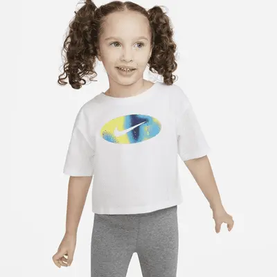 

Футболка Nike Kids Create Graphic Boxy Tee Toddler T-Shirt, белый