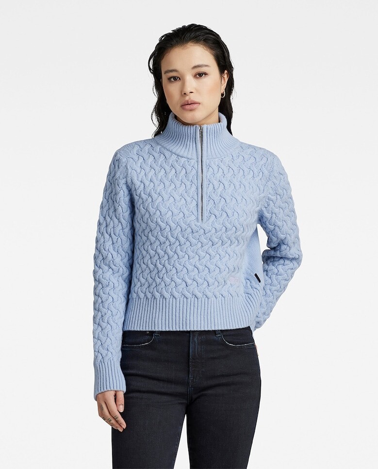 

Женский массивный свитер шкипера с косами G-Star Raw, серый