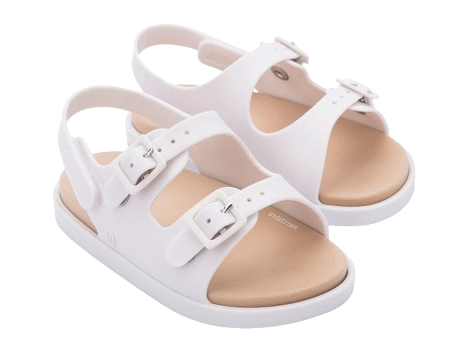 

Сандалии Mini Melissa Wide Sandal (Toddler/Little Kid), бежевый