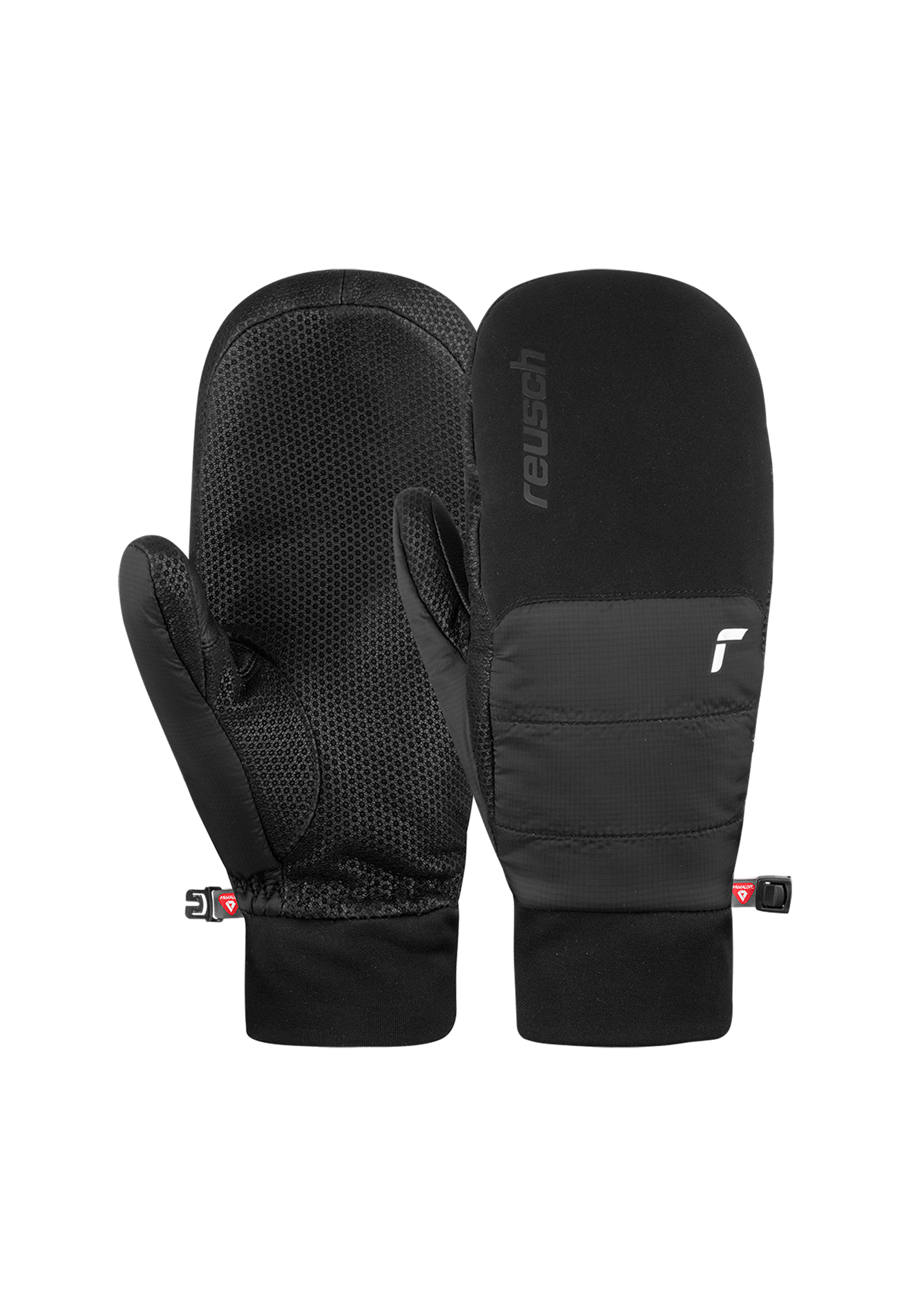 

Варежки Reusch Fäustling Kavik TOUCH TEC Mitten, цвет 7702 black/silver