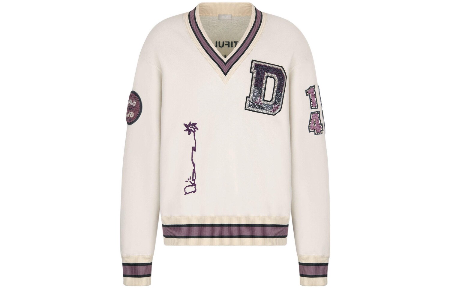 

Мужская толстовка Travis Scott X, белая Dior, белый