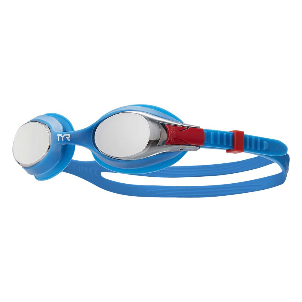 Очки для плавания TYR Swimple Mirrored Junior, синий очки для плавания black hawk racing tyr зеленый