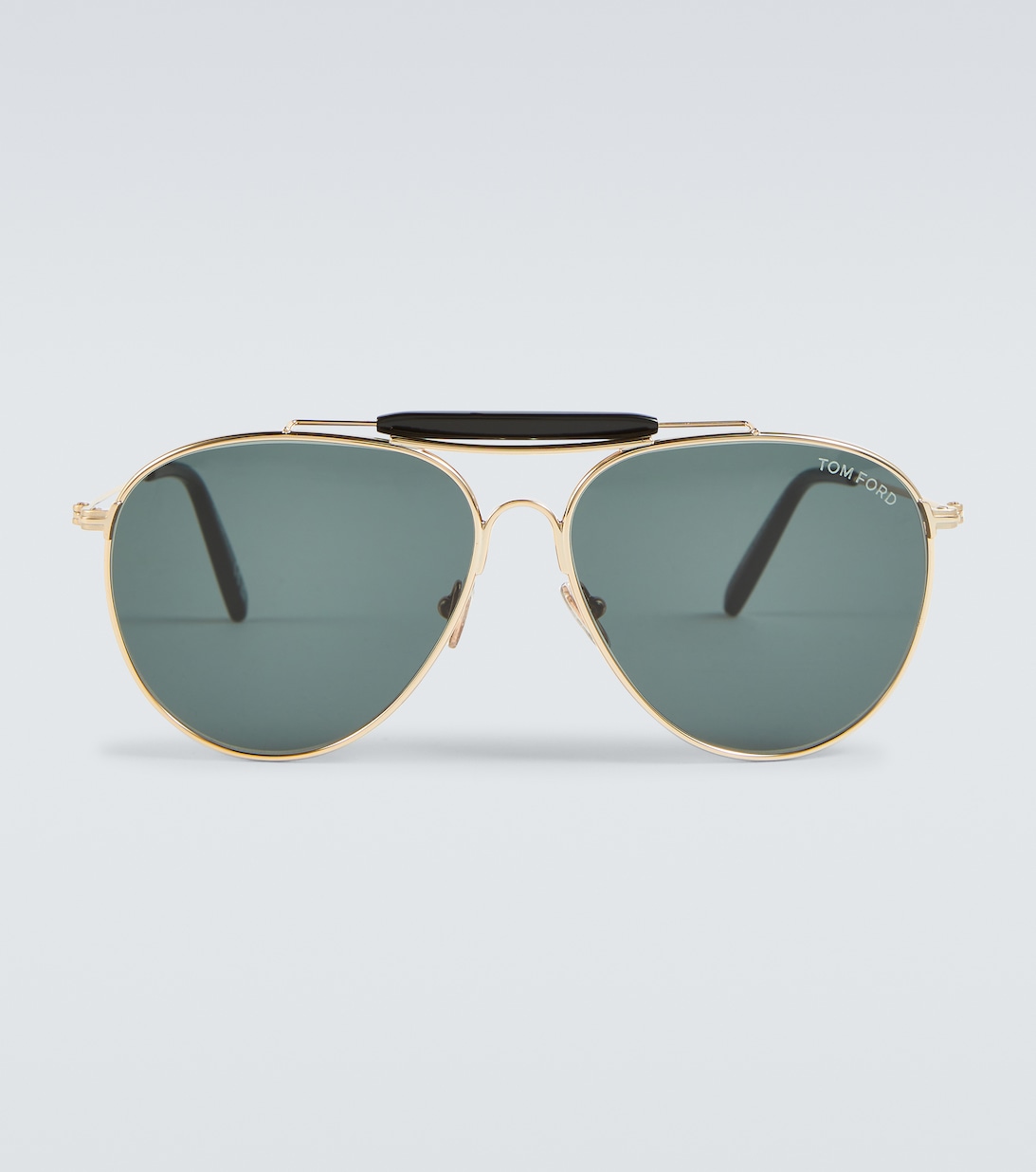 Солнцезащитные очки-авиаторы Tom Ford, золотой солнцезащитные очки tom ford авиаторы оправа металл с защитой от уф для мужчин золотой