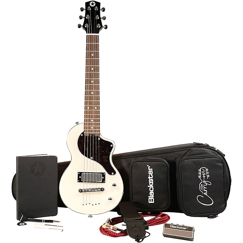 гитарный комплект blackstar carry on lite white Электрогитара Blackstar Carry On Travel Guitar Pack White