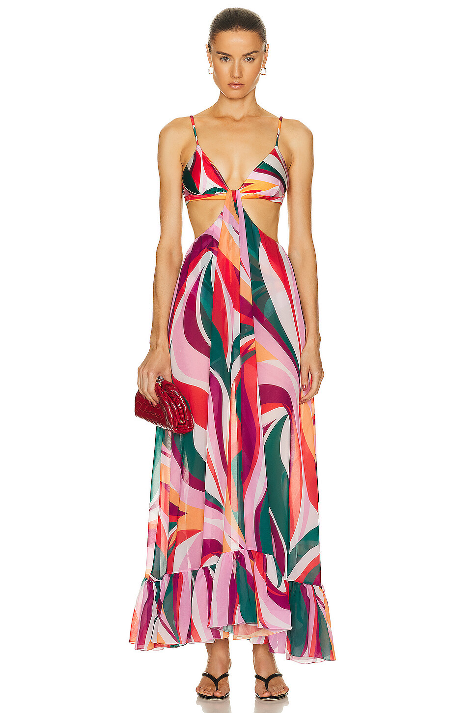 

Платье Patbo Delos Cut Out Beach, цвет Red Multi