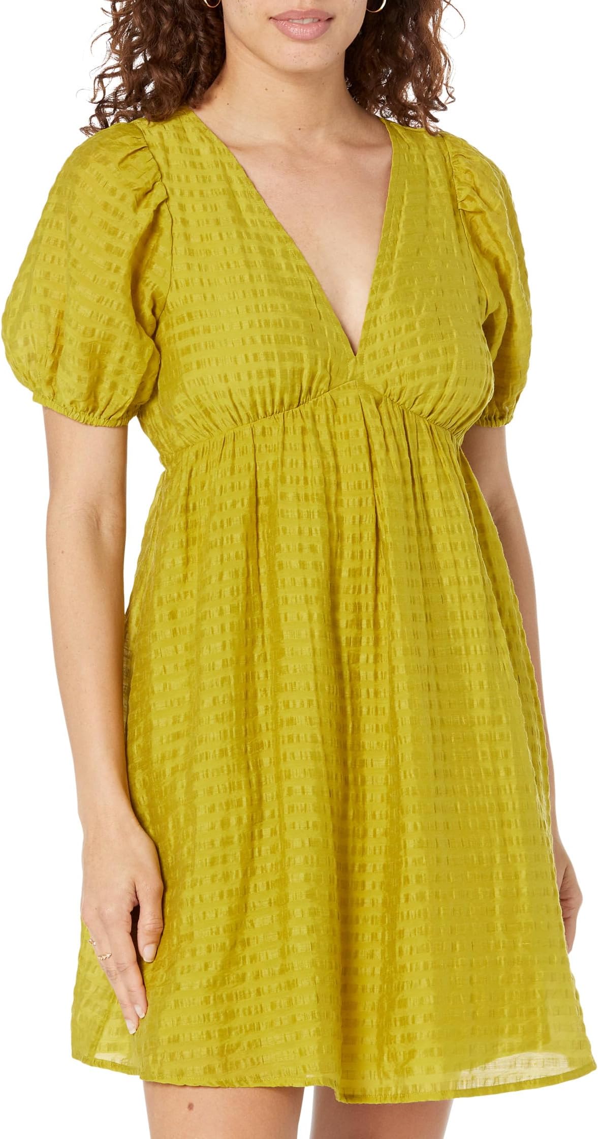 

МИНИ-ПЛАТЬЕ Annamarie в Полоску Madewell, цвет Citrus Lime