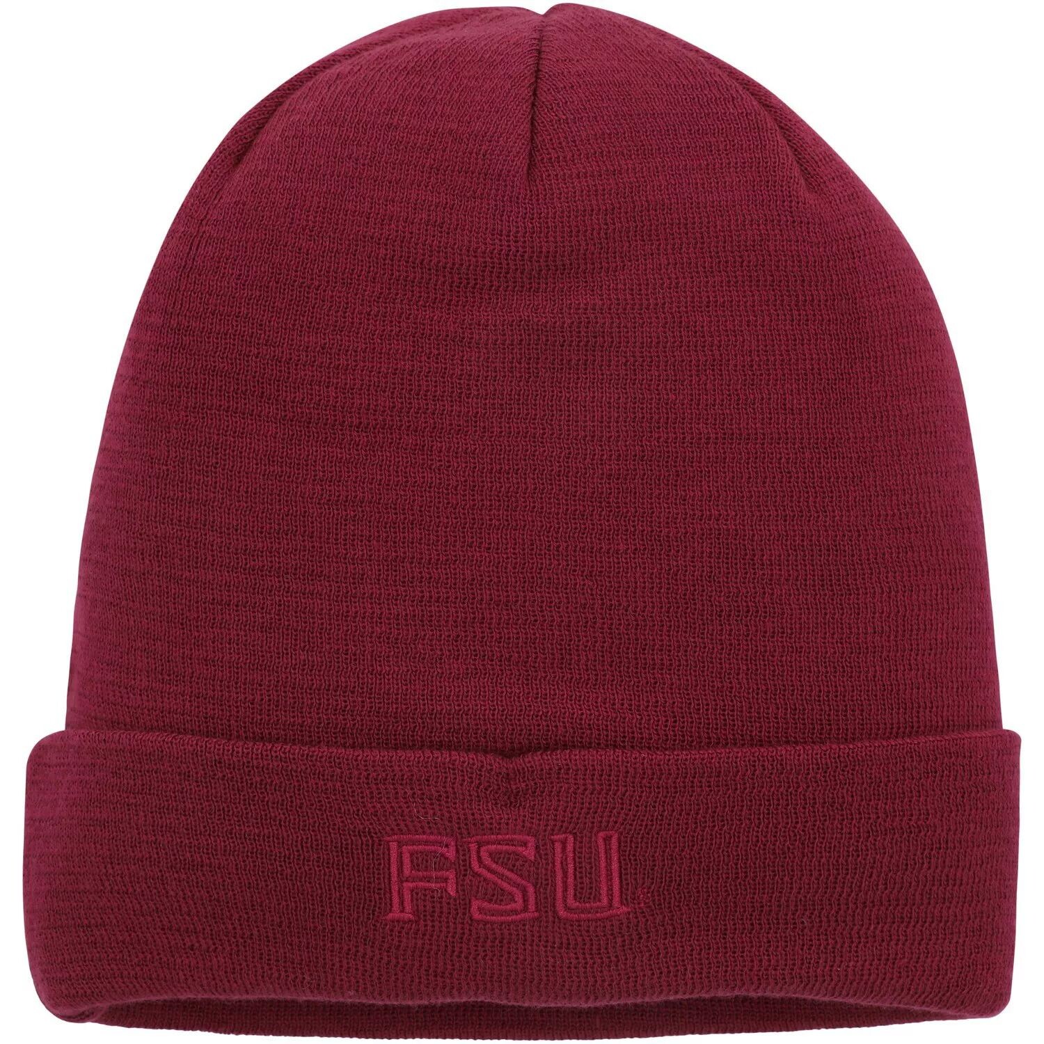 

Мужская вязаная шапка с манжетами в тон Nike Garnet Florida State Seminoles