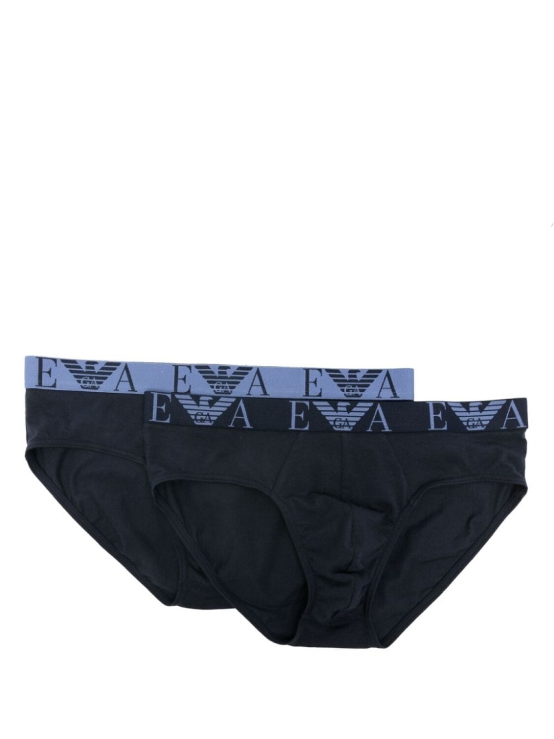 

Emporio Armani комплект из двух трусов-брифов с логотипом, синий