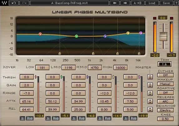 

Плагин Waves Linear Phase Multiband Compressor