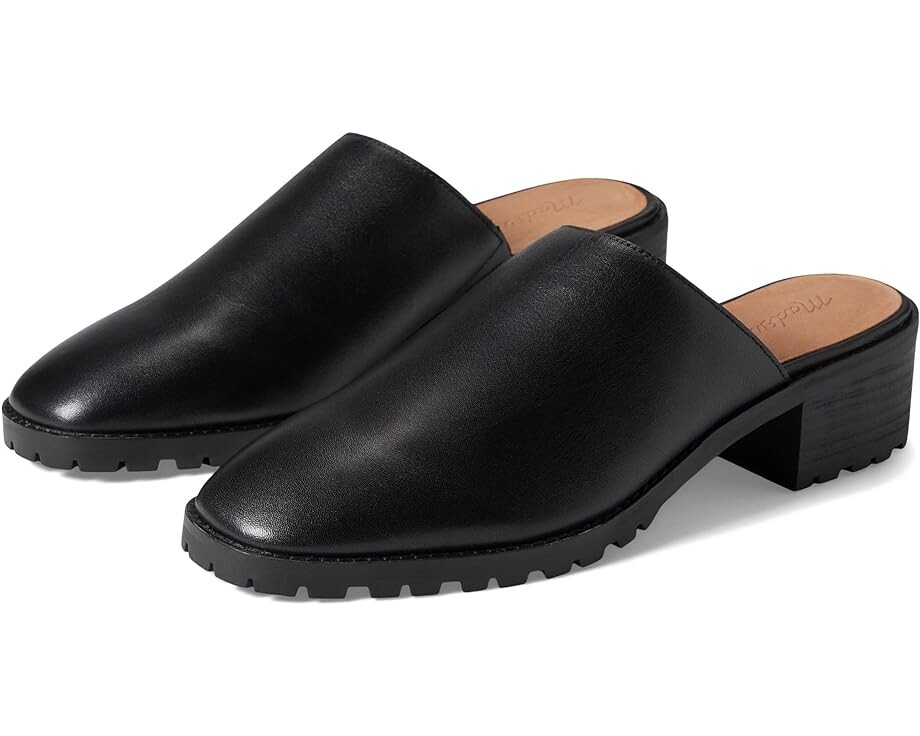 

Лоферы Madewell The Mindy Lugsole Mule in Leather, реальный черный