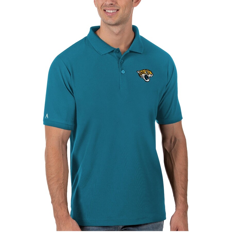 

Поло с коротким рукавом Antigua Jacksonville Jaguars, бирюзовый