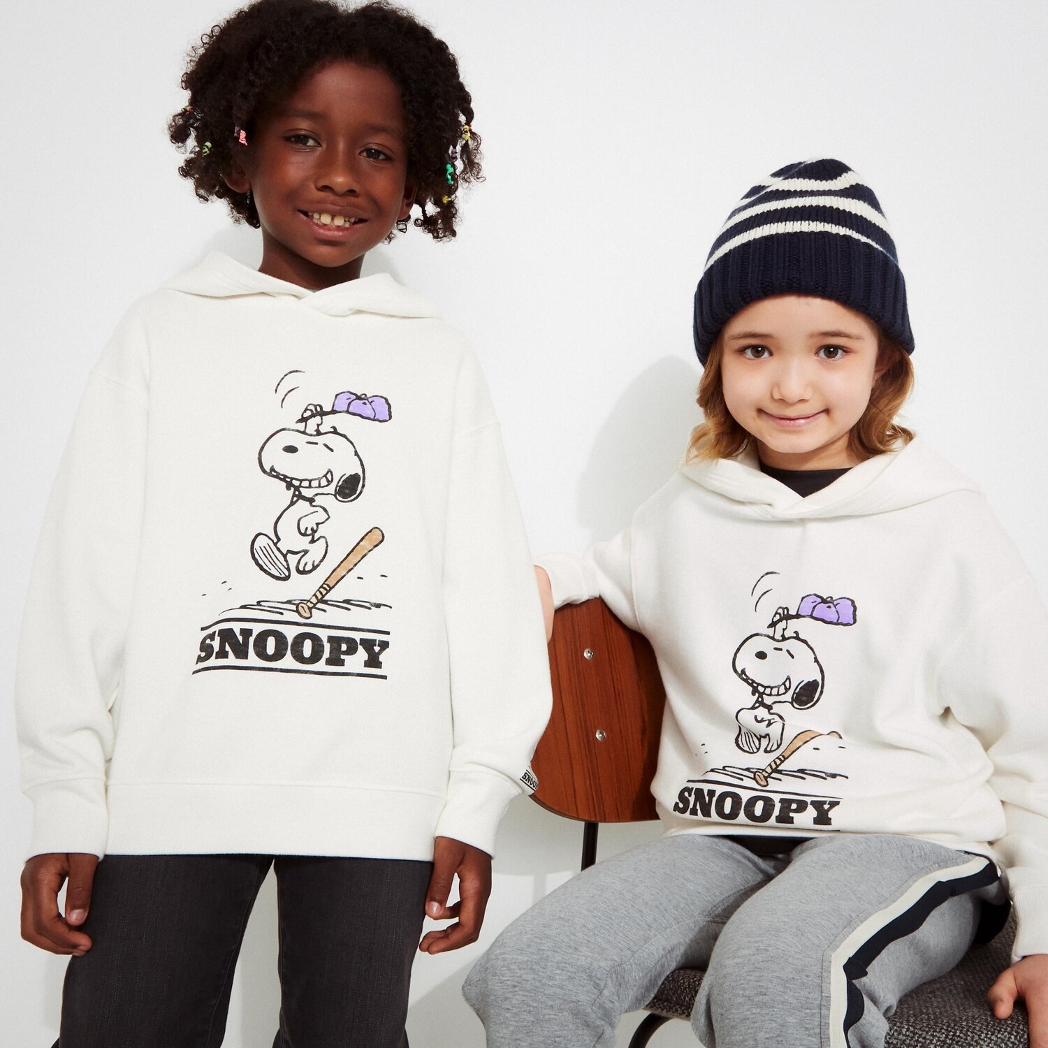 

Толстовка с рисунком Kids Peanuts UT Uniqlo, кремовый