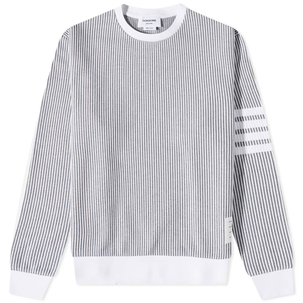 

Свитшот с круглым вырезом в полоску Thom Browne Engineered Stripe