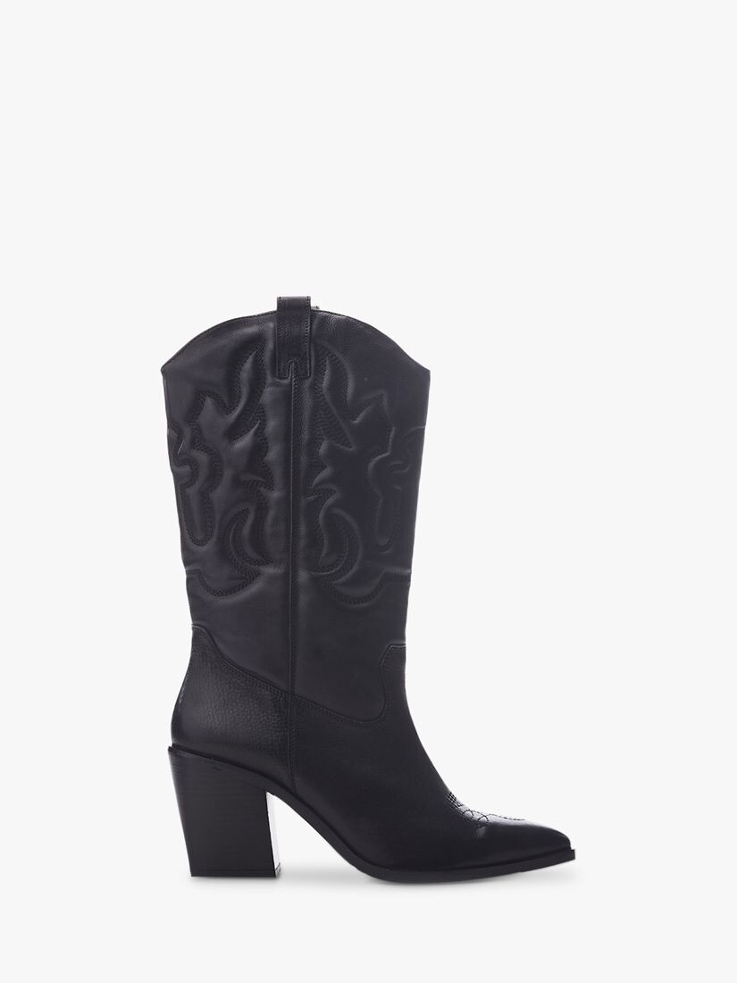 

Кожаные ковбойские сапоги Leahannie Moda in Pelle, черный