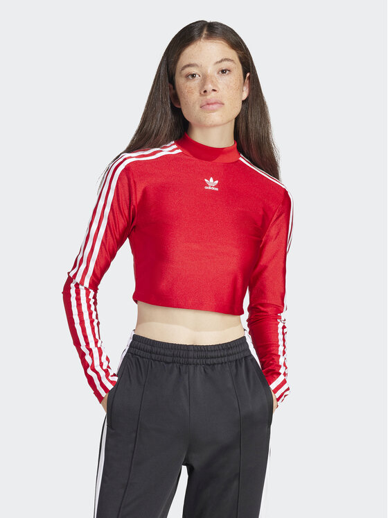 Узкая блузка Adidas, красный