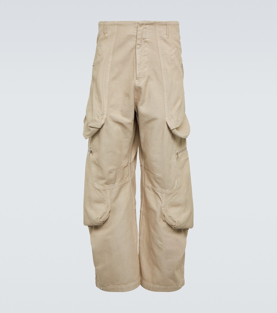 

Брюки-карго le cargo с круассанами Jacquemus, бежевый