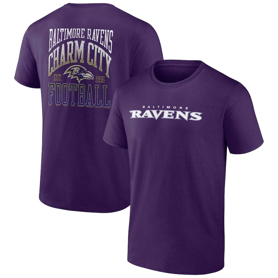 

Футболка с коротким рукавом Fanatics Branded Baltimore Ravens, фиолетовый