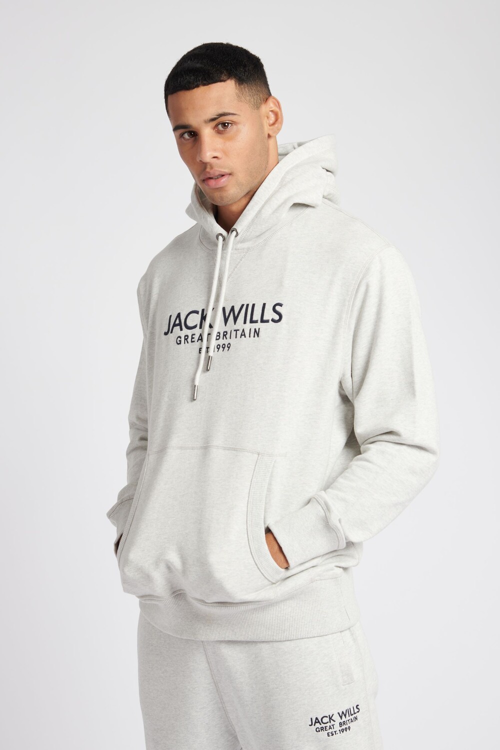 

Черная толстовка с капюшоном Batsford Jack Wills, серый, Черный