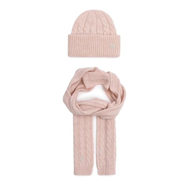 

Шапка Tommy Hilfiger TimlessScarf Beanie, розовый