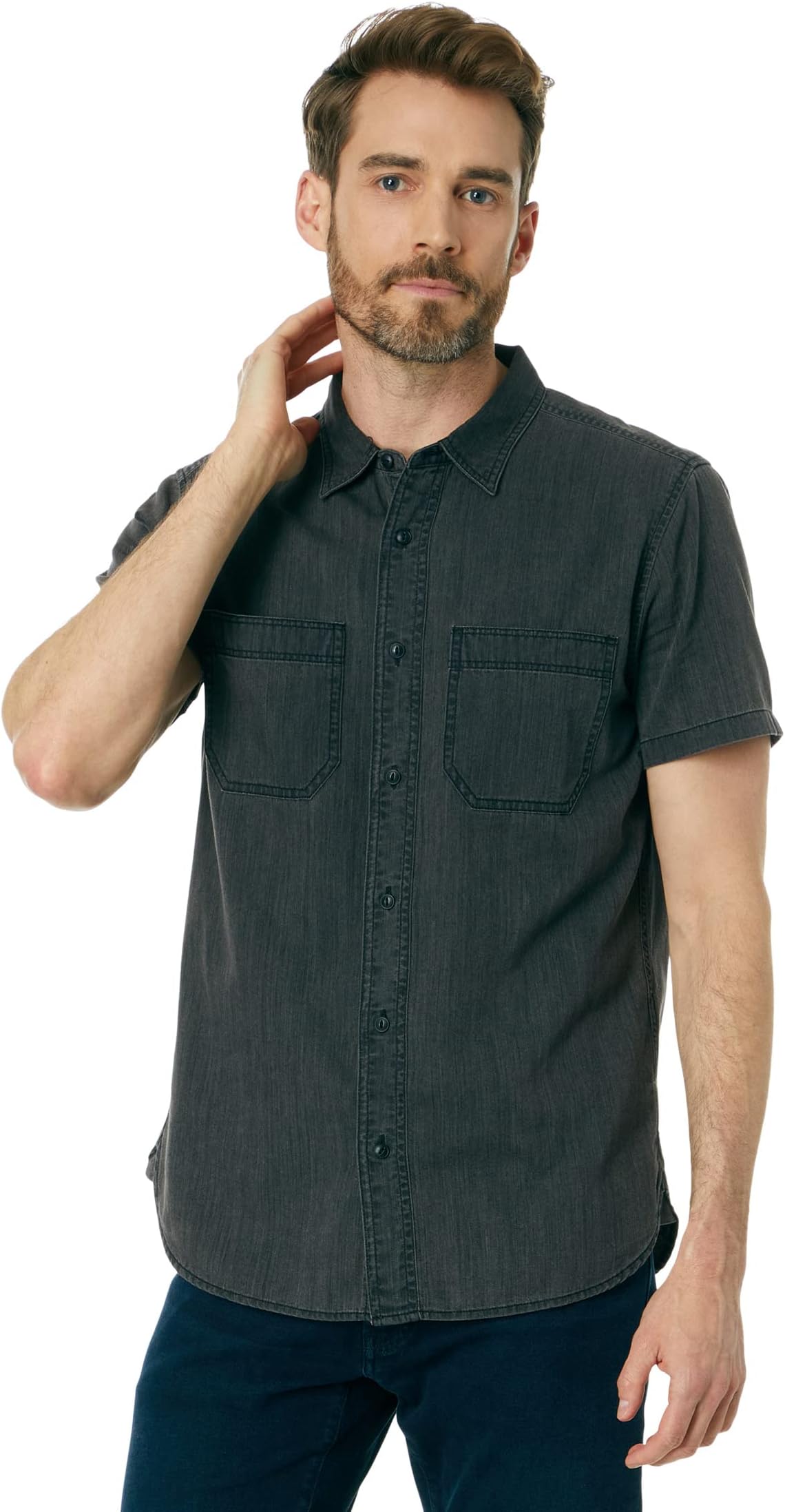 цена Рубашка Short Sleeve Classic Black 2X1 - Cutler Madewell, цвет Cutler Wash