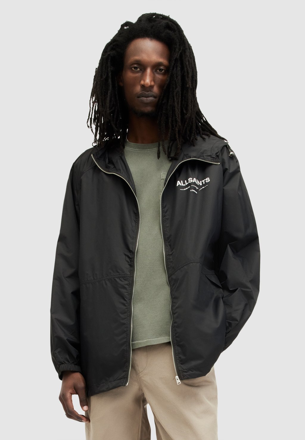 Куртка весенняя UNDERGROUND AllSaints, черный футболка allsaints underground черный