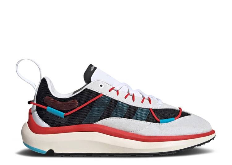 Кроссовки Adidas Y-3 SHIKU RUN 'WHITE RED CYAN', черный