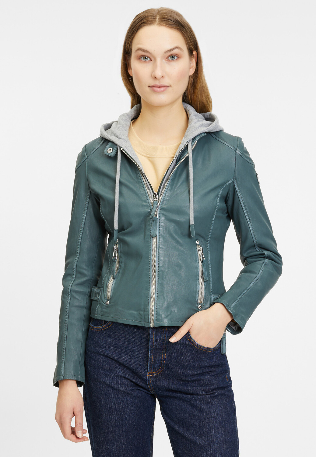 

Кожаная куртка Gipsy Gwfinja W23 Rf, зеленый