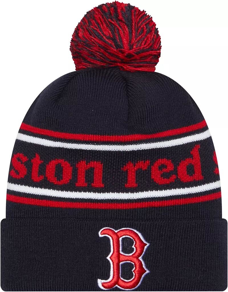 

Темно-синяя вязаная шапка New Era Youth Boston Red Sox