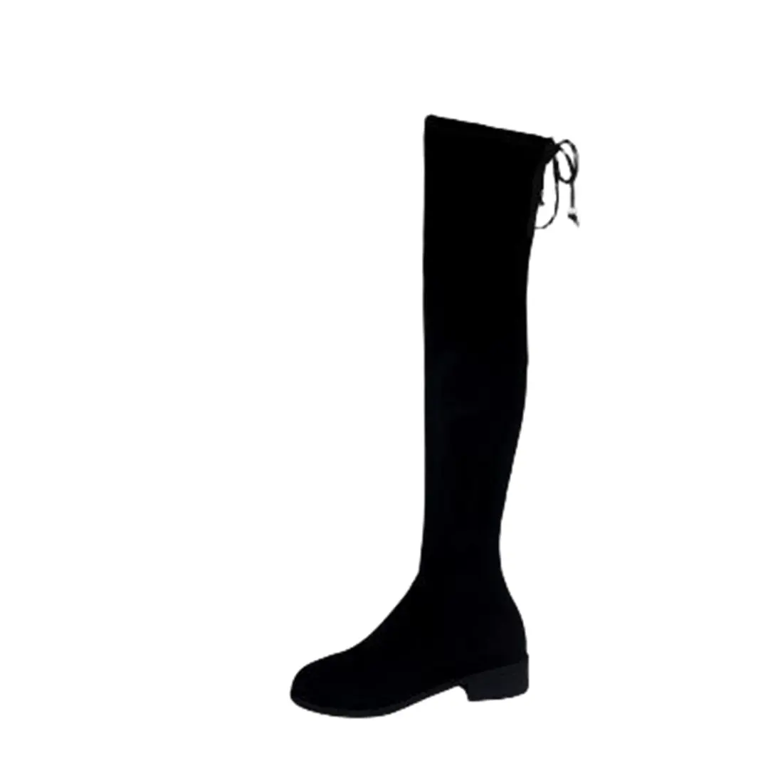 

Сапоги женские Abcfjg, цвет Black 3cm lacing (buckled)