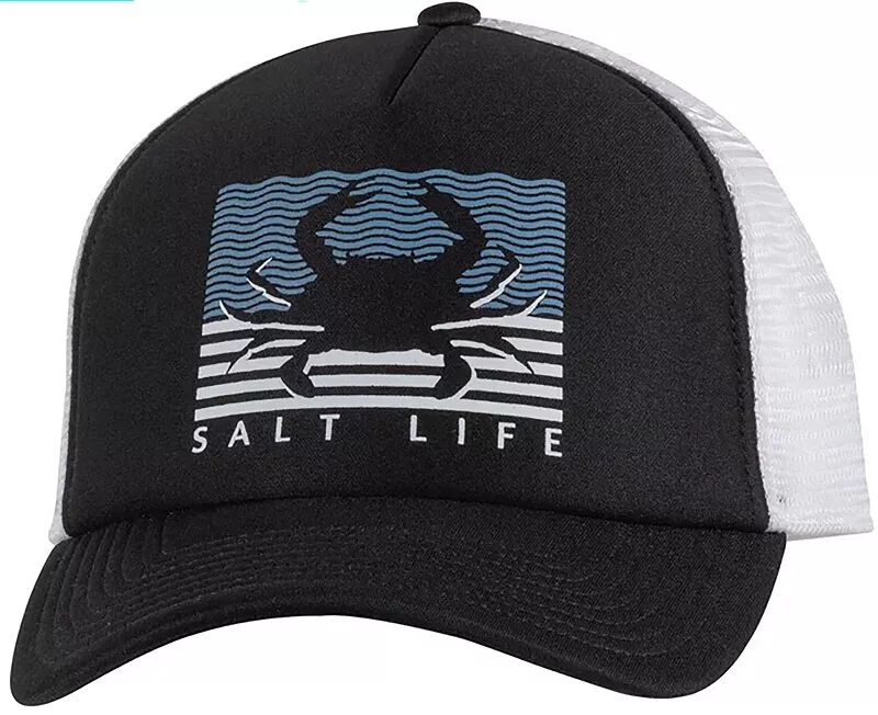 Мужская кепка дальнобойщика с флагом Salt Life Crabbin, черный