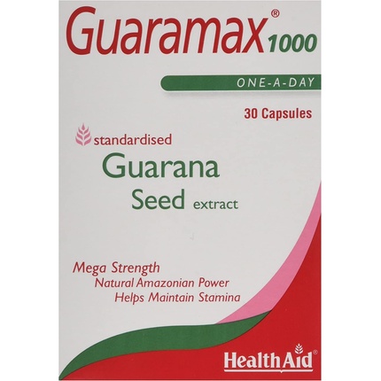 Guaramax 1000 Гуарана 30 капсул, Healthaid