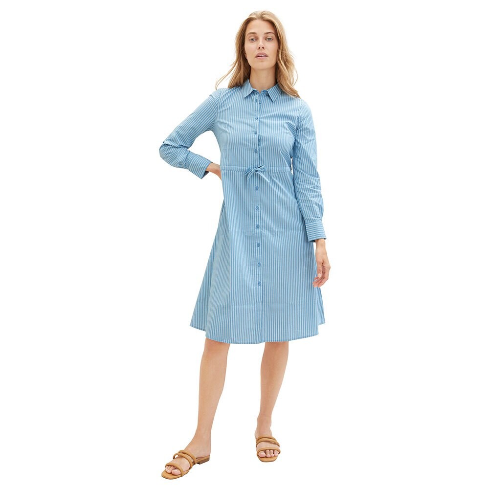 

Платье Tom Tailor 1039989 Striped Collar, синий