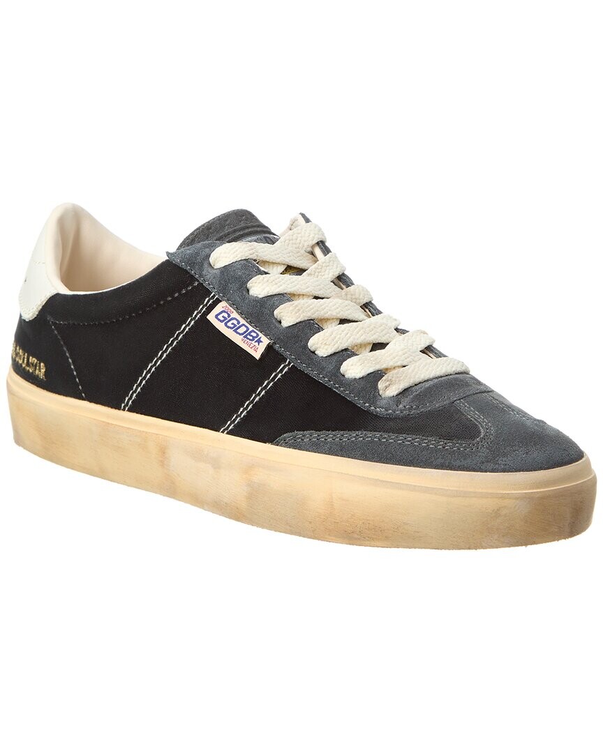 

Кроссовки Golden Goose Soul-Star из бархата и замши, серый