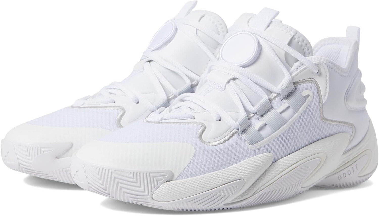 

Кроссовки BYW Select Team adidas, цвет Footwear White/Crystal White/Zero Metallic