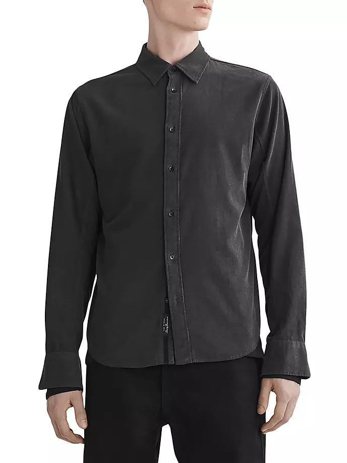 

Вельветовая рубашка Fit 2 Engineered Rag & Bone, цвет phantom