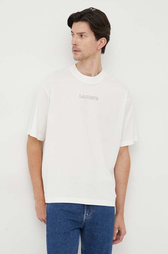 

Хлопковая футболка Lacoste, белый
