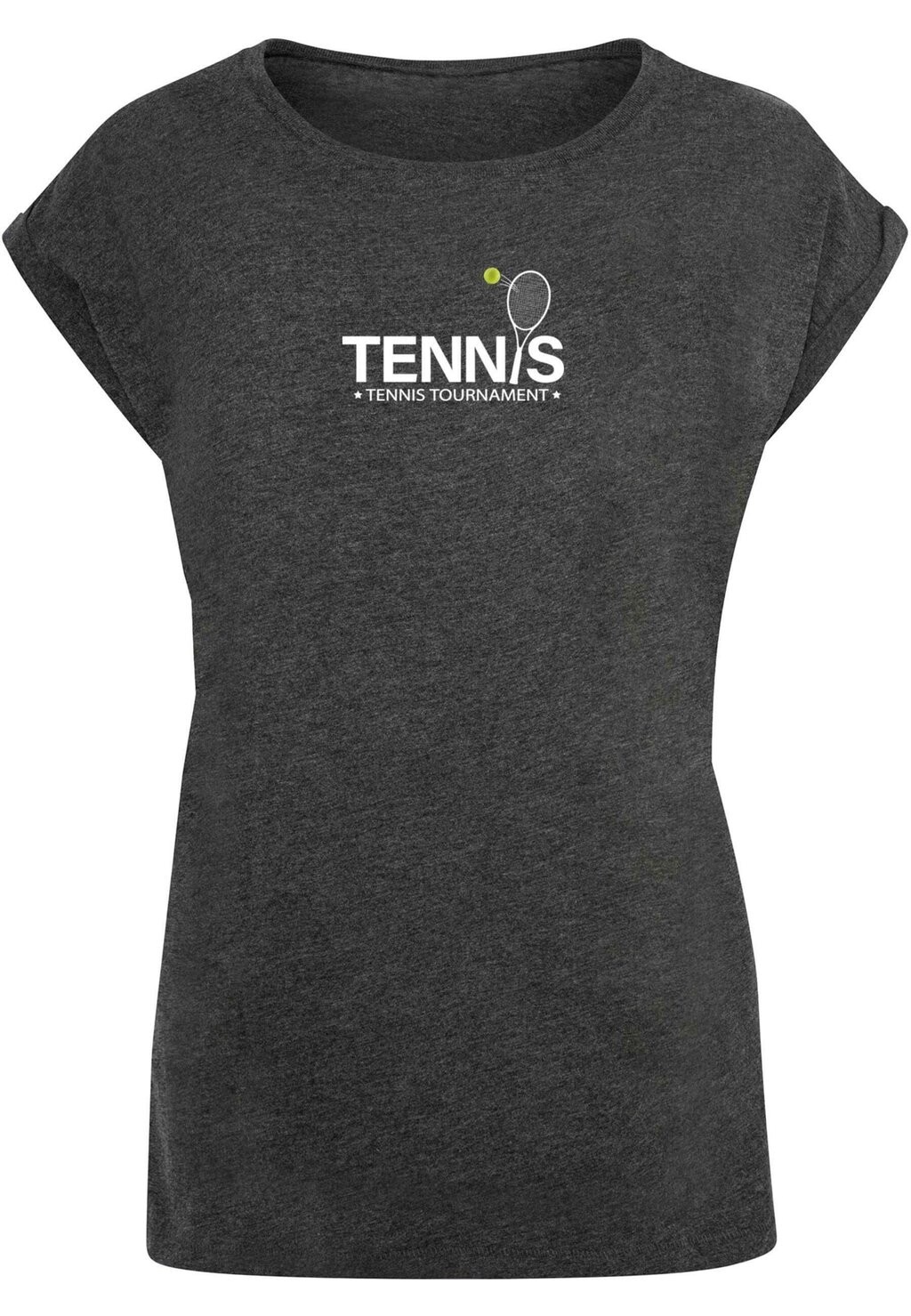 

Футболка с принтом TENNIS RACKET EXTENDED SHOULDER Merchcode, темно-серый